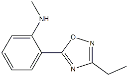 2-(3-ethyl-1,2,4-oxadiazol-5-yl)-N-methylaniline Struktur