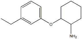 2-(3-ethylphenoxy)cyclohexan-1-amine Struktur