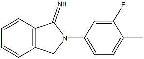 2-(3-fluoro-4-methylphenyl)-2,3-dihydro-1H-isoindol-1-imine Struktur