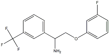 2-(3-fluorophenoxy)-1-[3-(trifluoromethyl)phenyl]ethanamine Struktur