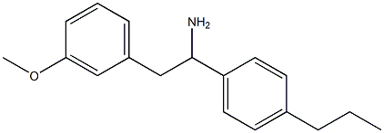 2-(3-methoxyphenyl)-1-(4-propylphenyl)ethan-1-amine Struktur