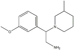 2-(3-methoxyphenyl)-2-(3-methylpiperidin-1-yl)ethanamine Struktur