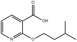 2-(3-methylbutoxy)pyridine-3-carboxylic acid Struktur