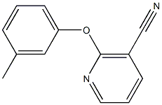 2-(3-methylphenoxy)nicotinonitrile Struktur