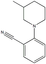 2-(3-methylpiperidin-1-yl)benzonitrile Struktur