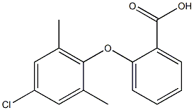 2-(4-chloro-2,6-dimethylphenoxy)benzoic acid Struktur