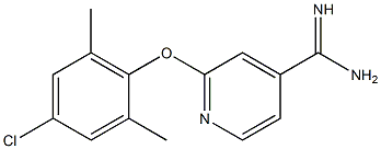 2-(4-chloro-2,6-dimethylphenoxy)pyridine-4-carboximidamide Struktur