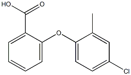 2-(4-chloro-2-methylphenoxy)benzoic acid Struktur