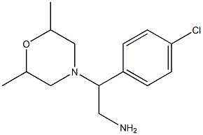 2-(4-chlorophenyl)-2-(2,6-dimethylmorpholin-4-yl)ethanamine Struktur