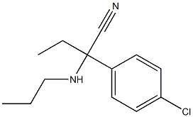 2-(4-chlorophenyl)-2-(propylamino)butanenitrile Struktur