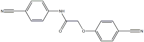 2-(4-cyanophenoxy)-N-(4-cyanophenyl)acetamide Struktur