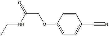 2-(4-cyanophenoxy)-N-ethylacetamide Struktur