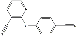 2-(4-cyanophenoxy)nicotinonitrile Struktur