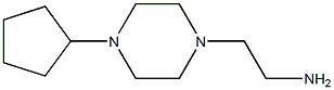 2-(4-cyclopentylpiperazin-1-yl)ethan-1-amine Struktur