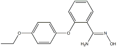 2-(4-ethoxyphenoxy)-N'-hydroxybenzene-1-carboximidamide Struktur