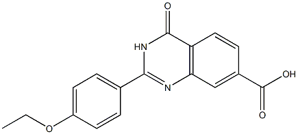 2-(4-ethoxyphenyl)-4-oxo-3,4-dihydroquinazoline-7-carboxylic acid Struktur