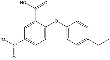 2-(4-ethylphenoxy)-5-nitrobenzoic acid Struktur