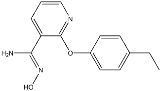 2-(4-ethylphenoxy)-N'-hydroxypyridine-3-carboximidamide Struktur