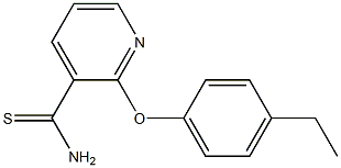 2-(4-ethylphenoxy)pyridine-3-carbothioamide Struktur