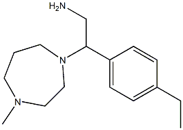 2-(4-ethylphenyl)-2-(4-methyl-1,4-diazepan-1-yl)ethan-1-amine Struktur