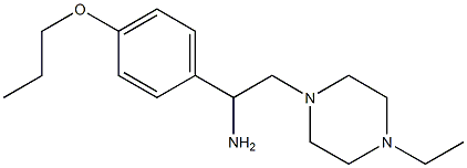 2-(4-ethylpiperazin-1-yl)-1-(4-propoxyphenyl)ethanamine Struktur