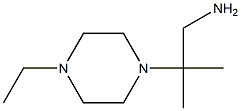 2-(4-ethylpiperazin-1-yl)-2-methylpropan-1-amine Struktur