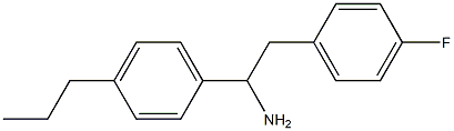 2-(4-fluorophenyl)-1-(4-propylphenyl)ethan-1-amine Struktur