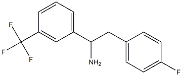 2-(4-fluorophenyl)-1-[3-(trifluoromethyl)phenyl]ethan-1-amine Struktur