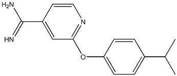 2-(4-isopropylphenoxy)pyridine-4-carboximidamide Struktur