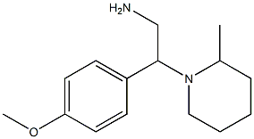 2-(4-methoxyphenyl)-2-(2-methylpiperidin-1-yl)ethanamine Struktur