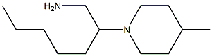 2-(4-methylpiperidin-1-yl)heptan-1-amine Struktur