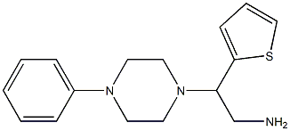 2-(4-phenylpiperazin-1-yl)-2-(thiophen-2-yl)ethan-1-amine Struktur