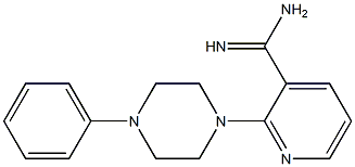 2-(4-phenylpiperazin-1-yl)pyridine-3-carboximidamide Struktur