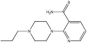 2-(4-propylpiperazin-1-yl)pyridine-3-carbothioamide Struktur