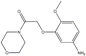 2-(5-amino-2-methoxyphenoxy)-1-(morpholin-4-yl)ethan-1-one Struktur