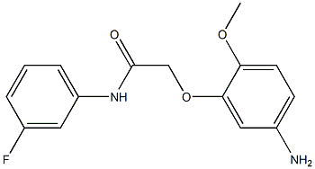 2-(5-amino-2-methoxyphenoxy)-N-(3-fluorophenyl)acetamide Struktur