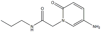 2-(5-amino-2-oxo-1,2-dihydropyridin-1-yl)-N-propylacetamide Struktur