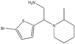 2-(5-bromothiophen-2-yl)-2-(2-methylpiperidin-1-yl)ethan-1-amine Struktur