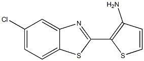 2-(5-chloro-1,3-benzothiazol-2-yl)thiophen-3-amine Struktur