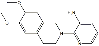 2-(6,7-dimethoxy-1,2,3,4-tetrahydroisoquinolin-2-yl)pyridin-3-amine Struktur