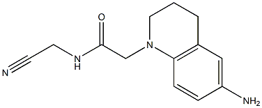 2-(6-amino-1,2,3,4-tetrahydroquinolin-1-yl)-N-(cyanomethyl)acetamide Struktur