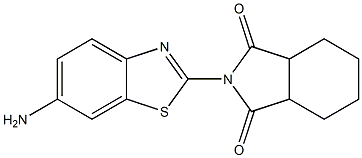 2-(6-amino-1,3-benzothiazol-2-yl)-octahydro-1H-isoindole-1,3-dione Struktur