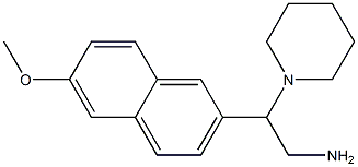 2-(6-methoxy-2-naphthyl)-2-piperidin-1-ylethanamine Struktur