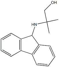 2-(9H-fluoren-9-ylamino)-2-methylpropan-1-ol Struktur