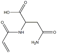 2-(acryloylamino)-4-amino-4-oxobutanoic acid Struktur