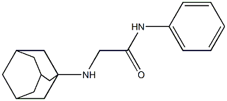 2-(adamantan-1-ylamino)-N-phenylacetamide Struktur