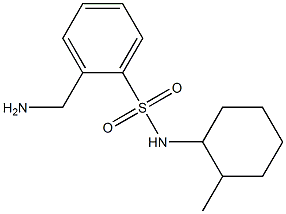 2-(aminomethyl)-N-(2-methylcyclohexyl)benzenesulfonamide Struktur