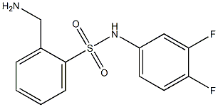 2-(aminomethyl)-N-(3,4-difluorophenyl)benzenesulfonamide Struktur