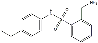 2-(aminomethyl)-N-(4-ethylphenyl)benzenesulfonamide Struktur