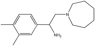 2-(azepan-1-yl)-1-(3,4-dimethylphenyl)ethan-1-amine Struktur